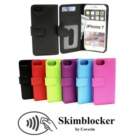 Skimblocker Plånboksfodral Iphone 7 Lila G651