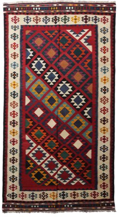 Vintage Pequeño Kilim Vintage Alfombra 154X286 Lana