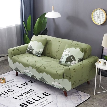 Stræk Sofa Betræk Trykt Sofa Betræk Armstol Overtræk til Sofaer Elastisk Universal Møbelbeskytter med Pudebetræk - Stil 15