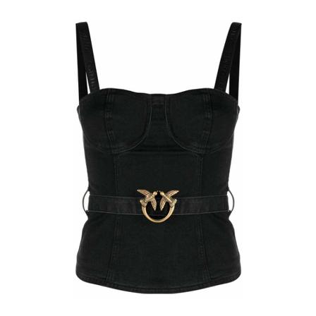 Pinko Sleeveless Tops Sort, Dame