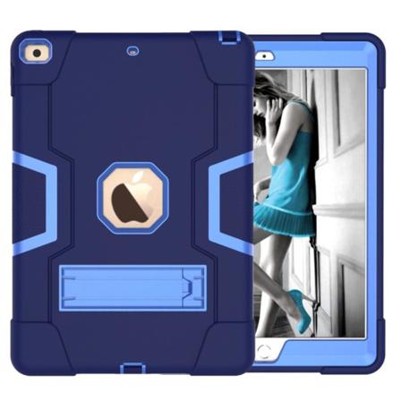 Ipad 10.2 2019/2020/2021 Shockproof Hybrid Skal Med Kickstand Mö Mörk Blå/blå