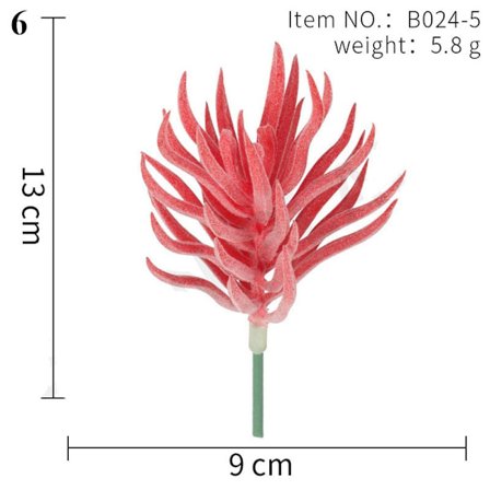Dekoration Gröna konstgjorda suckulenter Växter 6 6