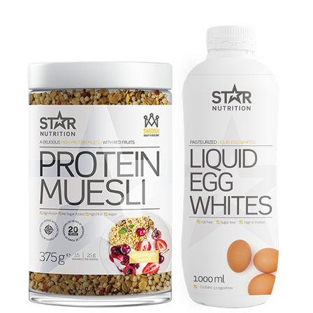 Bagning & Madlavning Star Nutrition Flydende æggehvider & Protein Muesli! - Bodyman.dk