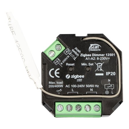 Scan Products 12501 Dimmerpuck Zigbee, 200W, LED, Belysning