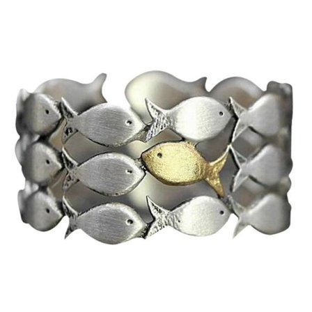 Til Min Datter Svøm Mod Strømmen Ring Justerbar Fingerring Til Kvinder - På lager