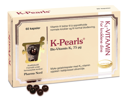 Pharma Nord K-Pearls 75 μg, 60 stk.