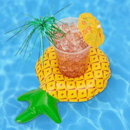 Flytande Drinkhållare / Mugghållare till Poolen - Ananas