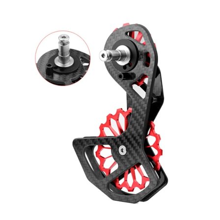 Cykler Kulfiber Keramisk Bagskifter 17T Remskive Guidehjul til 6800/R7000/R8000/R9100/R9000