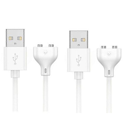 2 STK Magnetisk USB DC Ladekabel, 0,8m Ladekabel for Massasjeapparat, Elektriske Tannbørster, Barneklokker