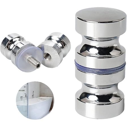 Bad Dørhåndtak, 1 stk Glass Dusjknapp, Aluminiumlegering Dusjknapp For Bad Kontor Hotell