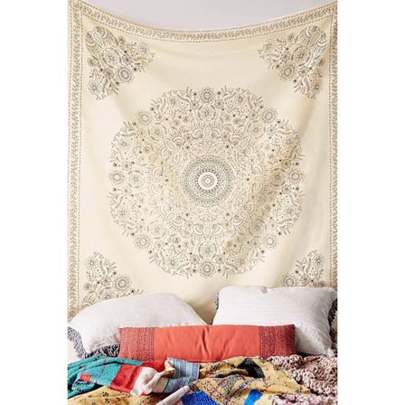 #150x130cm, Retro Mandala -seinävaate