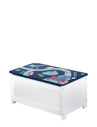 ROBA Wooden Toy Chest 'Rennfahrer' - Multi/patterned - 30X 60X 32CM