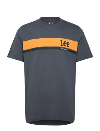 Regular Logo Tee Grey Lee Jeans