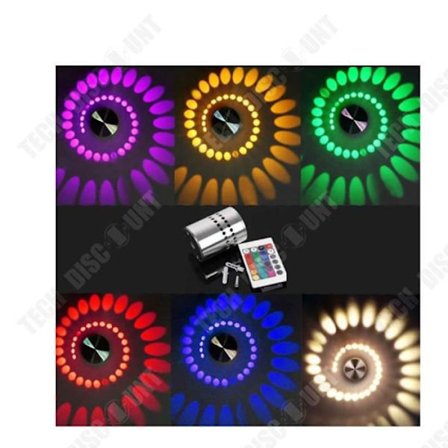 Vägglampa - TD - Färgglad - LED - Fjärrkontroll - Rostfritt stål - Moderna design