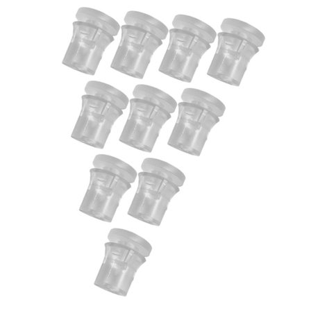 10 stk. klare avstandsstykker Skrue Gjennomsiktige festemidler Veggmonteringsutstyr Skilt