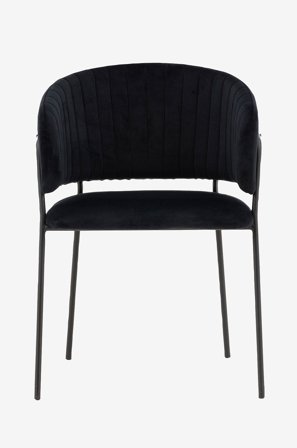 Venture Home - Spisebordsstol Selma, 2-pak - Sort - Stole - Fra Homeroom