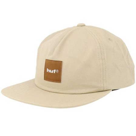HUF - Beige snapback Keps - Box Logo Tan/Brown A-Frame Snapback @ Hatstore