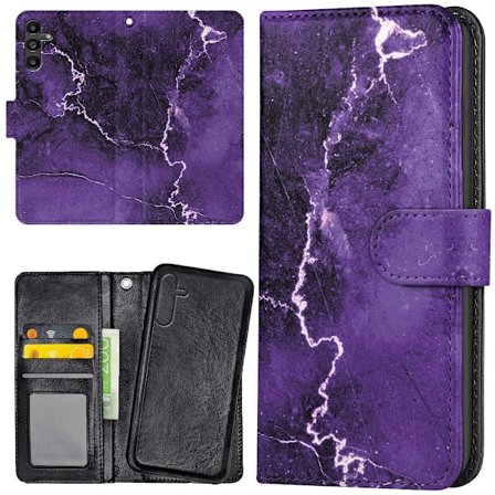 Samsung Galaxy S25 - Lommebok Deksel Marmor