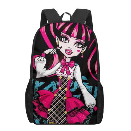 Monster High 3d-mönster skolväska för barn Flickor Pojkar Casual Bokväskor Barn Ryggsäck Pojkar Flickor Multifunktionella skolväskor 2