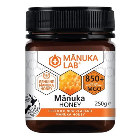 Manuka Lab FT Manuka Lab Monofloral Manuka Honey 850+ MGO 250 g 250 g, Helse & Madvarer, Smørepålæg, Honning