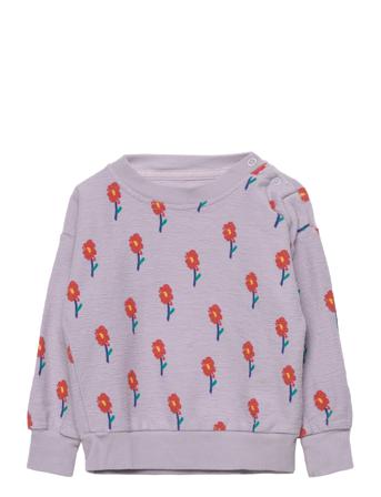 Flowers All Over Sweatshirt Sweat-shirt Genser Lilla Bobo Choses