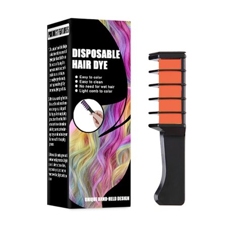 Engångs Hårkrita Kam Temporär Omedelbar Hårfärg Highlights Slingor Professionell Hårfärg Kam