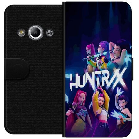 Kompatibel Tegnebogsetui til Samsung Galaxy Xcover 3 Kpop-inspireret Huntrix-gruppe farverig scenetegning med pigekraft æstetik og neonbelysning