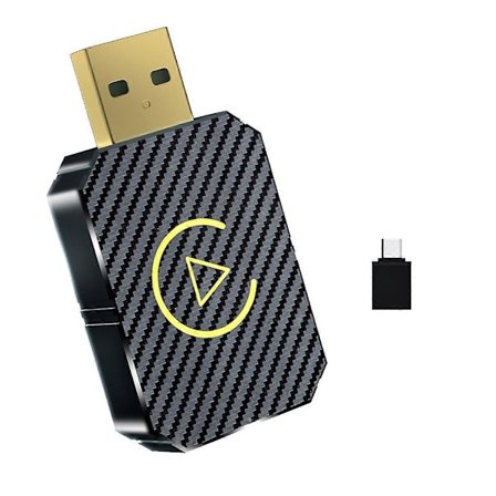 NY Trådløs CarPlay Android Auto Adapter Kablet til Trådløs 2 i 1 Bil Ai Boks Kompatibel med Plug and Play-Perfekt