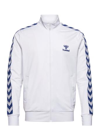 Hmlnathan 2.0 Zip Jacket Sweatshirt Trøje Hvid Hummel