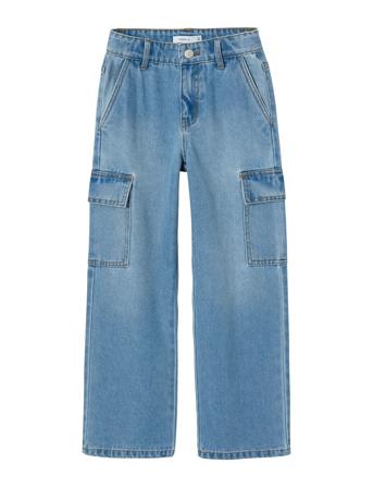 Nkfrose Hw Wide Cargo Jeans 6190-Bs Noos Blue Name It