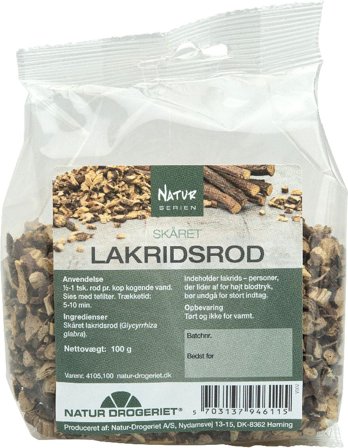 Natur Drogeriet Lakridsrod skåret 100 g, Helse & Madvarer, Krydderier, Lakrids