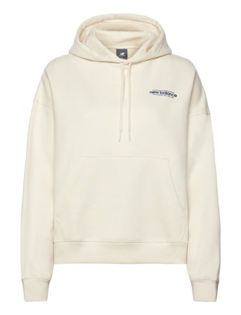 New Balance Reimagined Fleece Oversized Hoodie - Cream - L