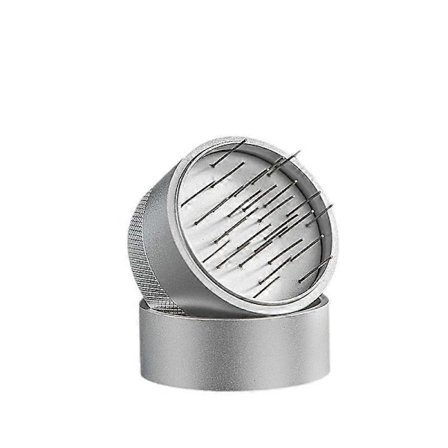 Löst pulver-enhet med 58mm svart kaffehandtag, med bas och pulvernål