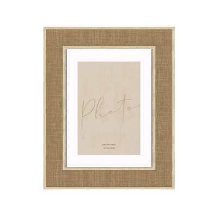 Fotoramme 20,6x25,6 cm MDF Glas Brun