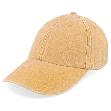 Beechfield - Yellow unconstructed Czapka Z Daszkiem - Vintage Washed Mustard Dad Cap @ Hatstore