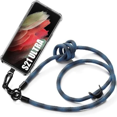 Coque - BOOLING - för Samsung Galaxy S21 Ultra - Stötbeständig - Repfria - Avtagbar rem