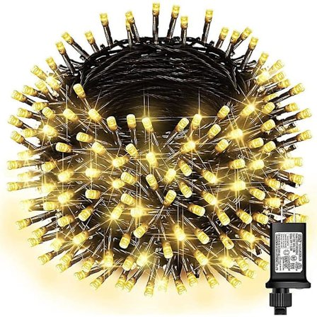 Julelys Udendørs Trælys Dekorationer Stikkontakt 100m