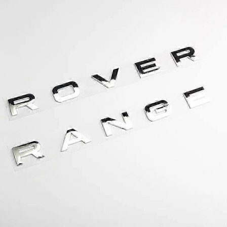 3D ABS Range Rover Logo Bokstaver Bil Frontpanser Bagasjerom Emblem Merke Klistremerke Kompatibel med l322 l320 Evoque Velar Sport Vouge Tilbehør - 