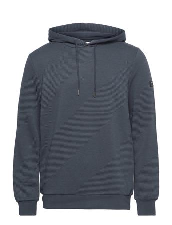 Structured Hoody Sweatshirt Blue Tom Tailor