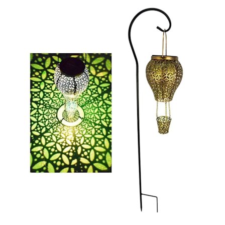 Heta luftballong lykta sol trädgårdslampa gård utomhus