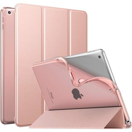 Etui til ny iPad 9. generation, blødt TPU transparent frostet cover Slim skal beskyttende