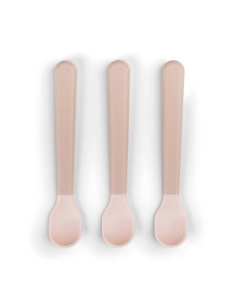 Done by Deer Foodie Easy-Grip Baby Spoon 3-Pack Powder - Pink - ONE SIZE