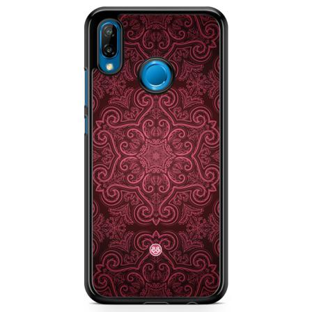 Bjornberry Skal Huawei P20 Lite - Röd Retromönster