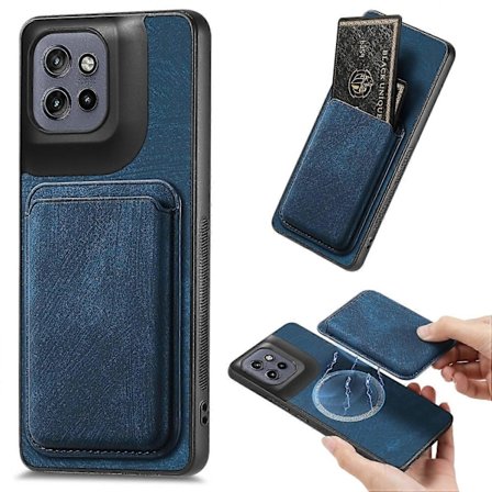 For Motorola Edge 50 Neo 5G Deksel Retro Lær TPU Telefon Bakdeksel med Avtakbar Kortlomme