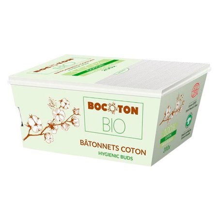 Bocoton Vatpinde Ø 200 stk., Skincare, Tilbehør Til Ansigtsrens, Vatpinde