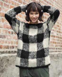 Strikkeoppskrift Genser Easysquare - Du Store Alpakka