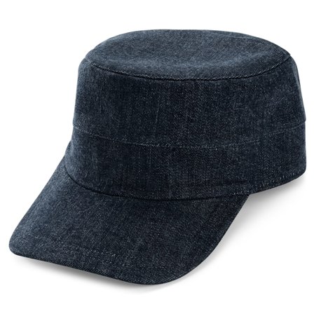 Lacuna | Gorra de cadete en denim azul real para hombres - Gorras para hombre