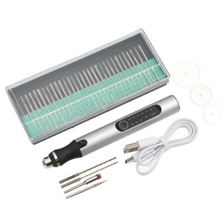 VGEBY Ledningsfri Bærbar Graveringspen - 3 Hastigheder - DIY Boring, Skæring, Slibning, Metalbogstaver, Gravering