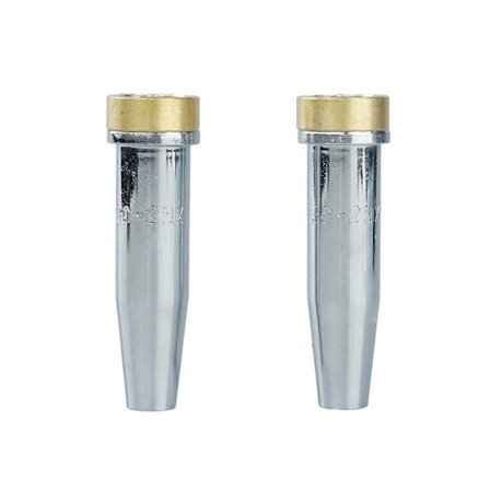 2-pakning 6290NX Propan Skjærebrenner Tips Erstatning for Harris, Størrelse 0 Størrelse:0