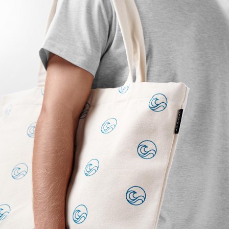 Tote taška z nebielenej bavlny pre mužov - Tote tašky